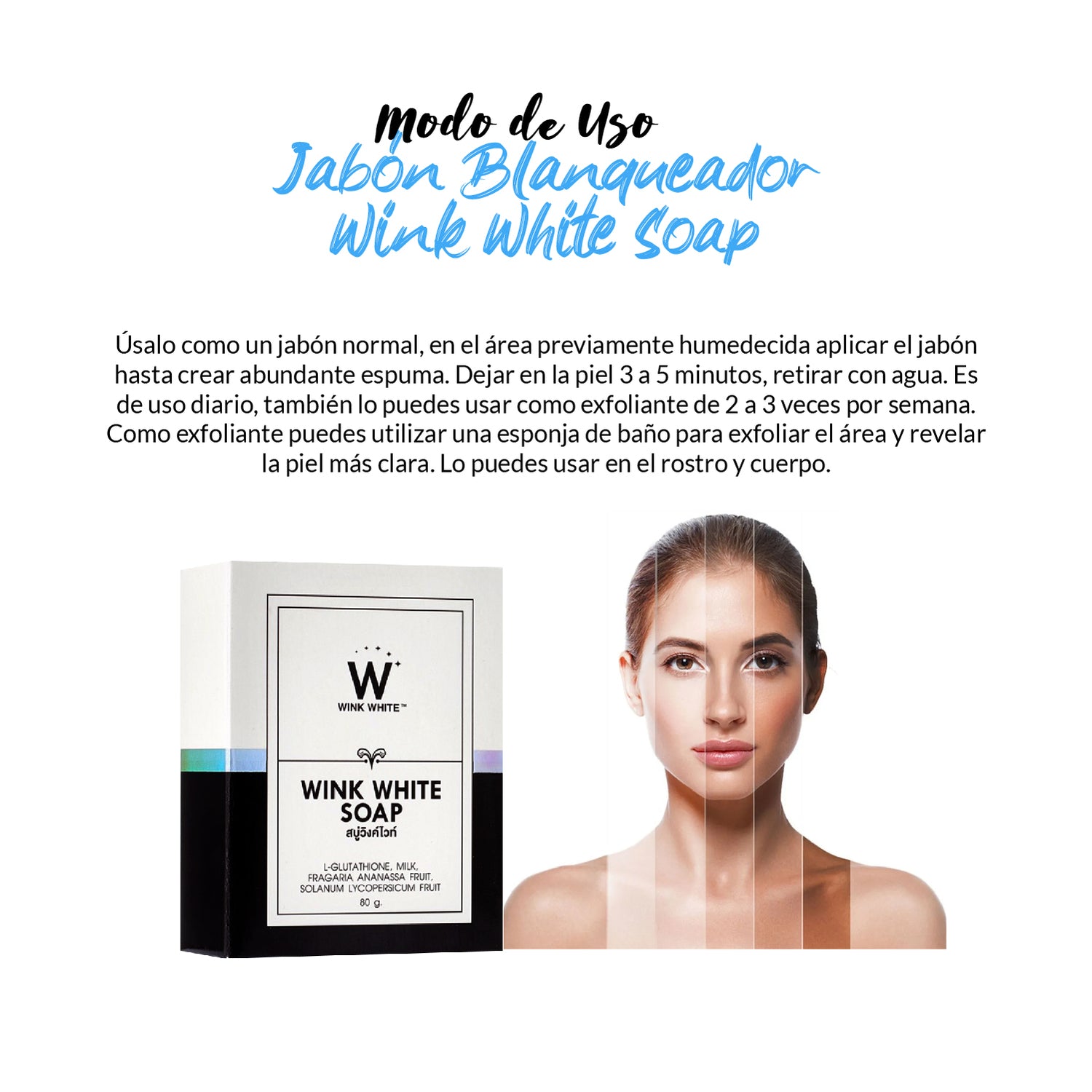 Jabón Blanqueador Wink White Soap