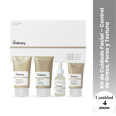 The Ordinary Kit Control de Grasa – The Balance Set (4 Piezas)