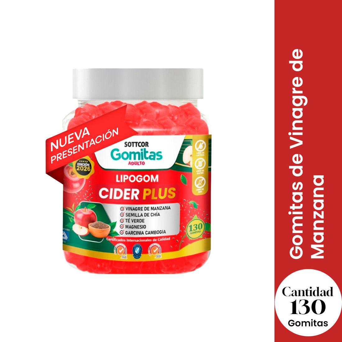 Gomitas de Vinagre de Manzana  - SOTTCOR