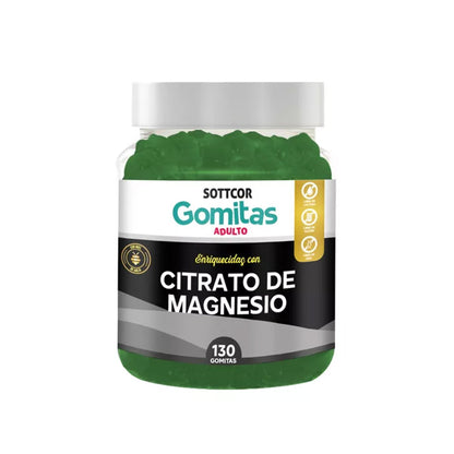 Gomitas Adultos Citrato de Magnesio 130 Gomitas - Sottcor