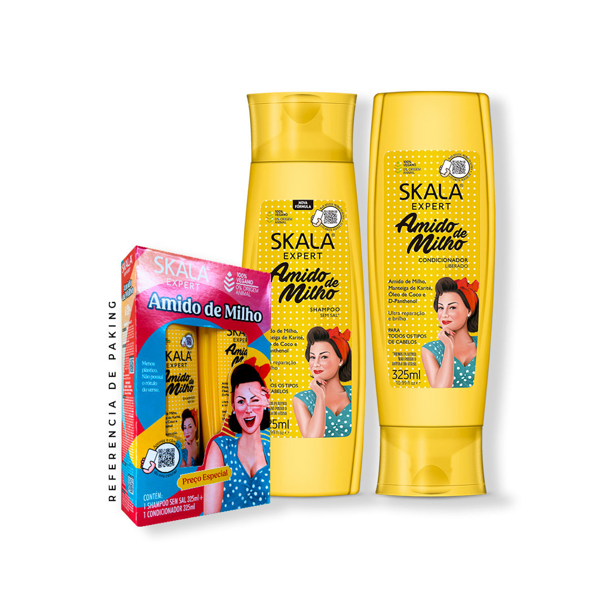 Shampoo + Acondicionador Almidón de Maíz Skala Expert 325ml