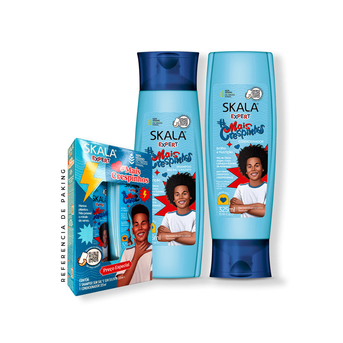 Shampoo + Acondicionador Mais Crespinhos kids Skala Expert 325ml