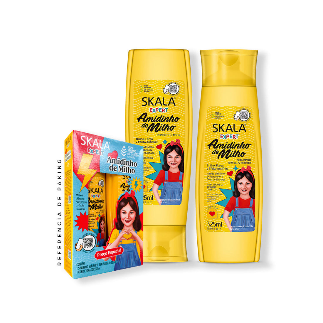 Shampoo + Acondicionador Almidón de Maíz kids Skala Expert 325ml