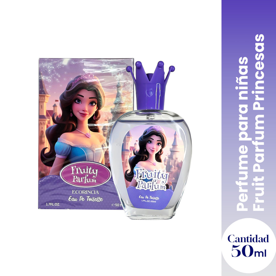 ¡LIQUIDACIÓN! PERFUME PRINCESA PARA NIÑAS - ECORINCIA 50ML