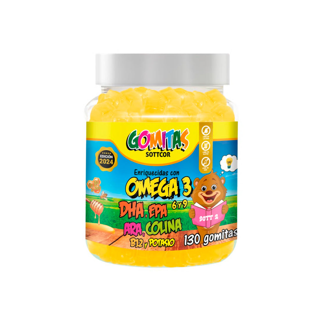 Omega Para Niños Gomitas Sottcor + REGALO PORTA GOMITAS