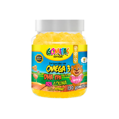 Omega Para Niños Gomitas Sottcor + REGALO PORTA GOMITAS
