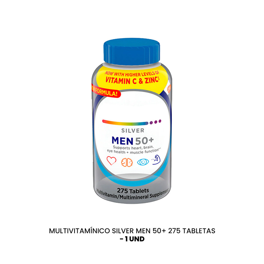 Multivitamínico  Silver Men 50+ 275 tabletas