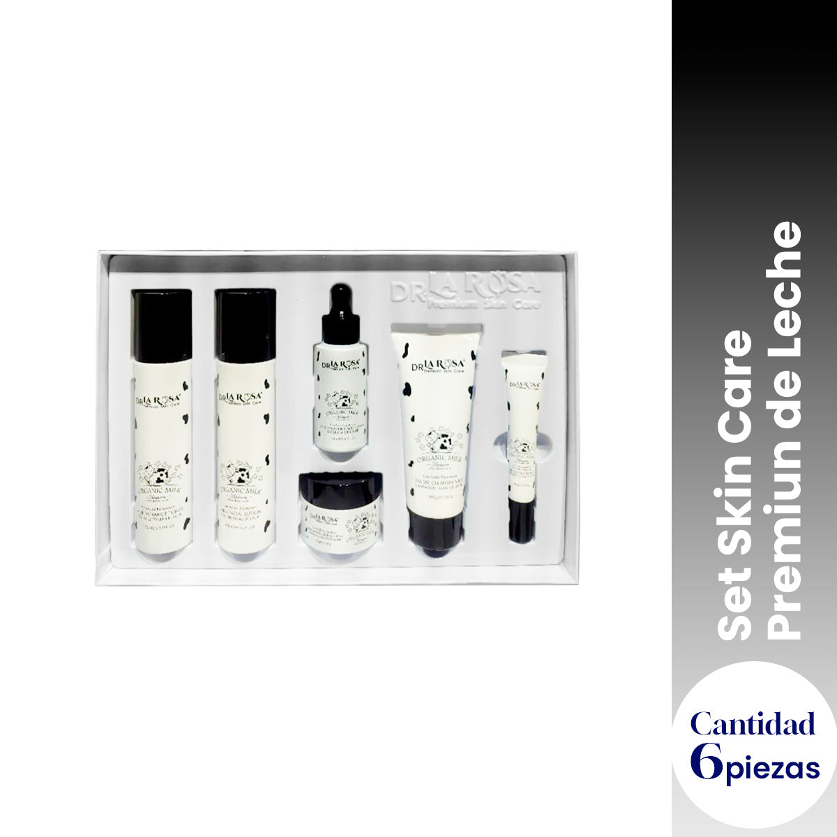 Set Skin Care Premiun de Leche 6 piezas Dr la Rosa