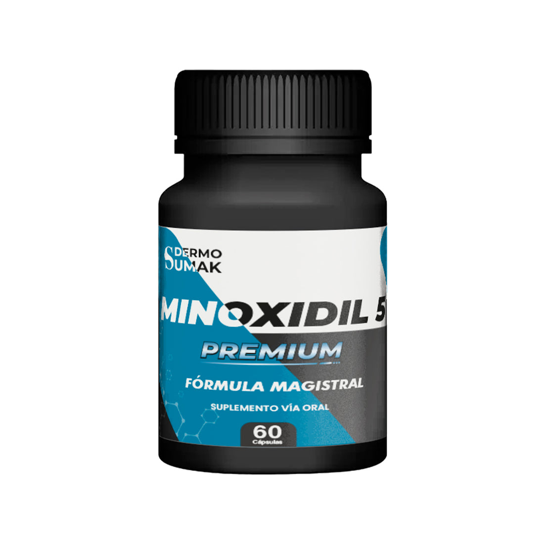 DERMO SUMAK – SUPLEMENTO PARA CRECIMIENTO CAPILAR – MINOXIDIL 5MG PREMIUM – 60 CÁPSULAS + REGALO DERMA ROLLER