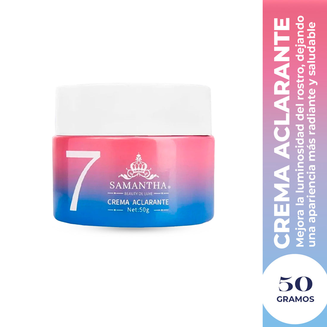 LIQUIDACIÓN! Crema 7 Aclarante facial 50gr - Samantha