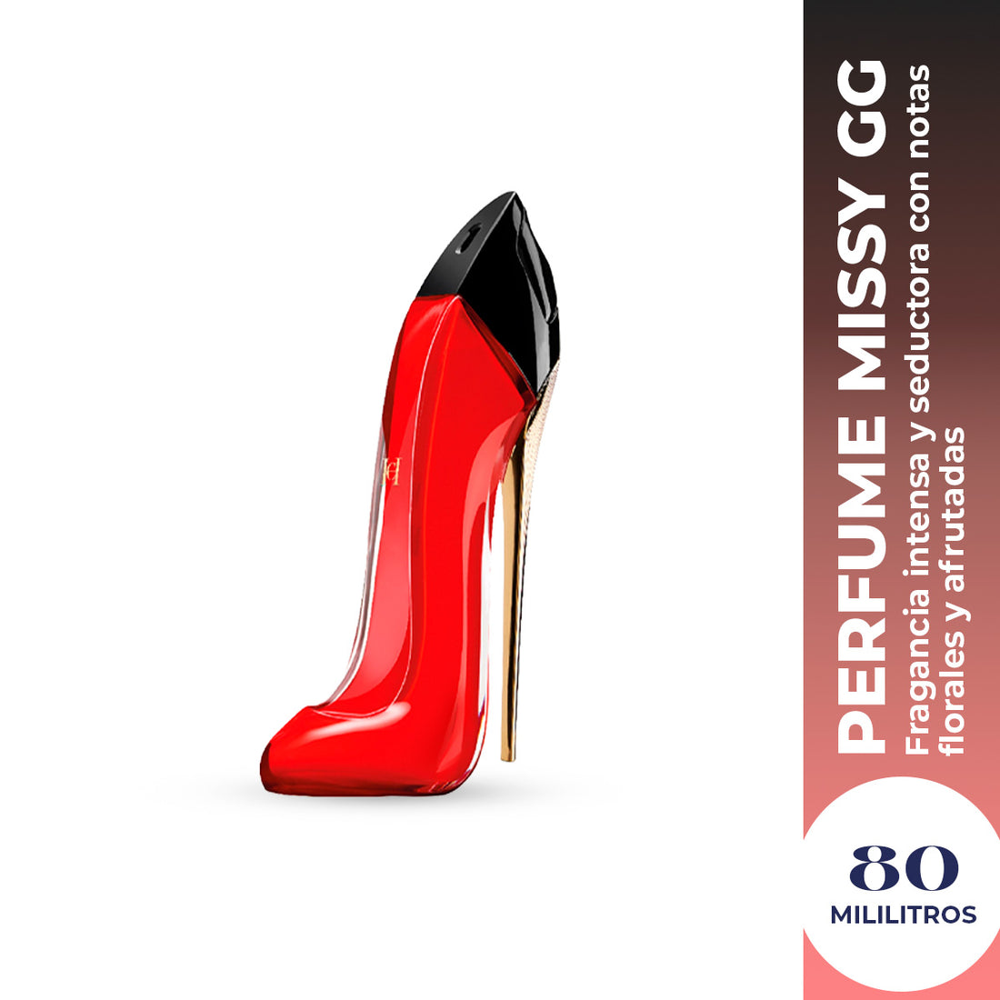 LIQUIDACIÓN! Perfume Para Mujer Missy Gg Red Zapatilla Eau De Parfum 80ml - P&amp;w