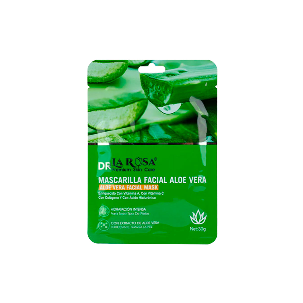 LIQUIDACIÓN! Mascarilla facial aloe vera 30gr - Dr la Rosa