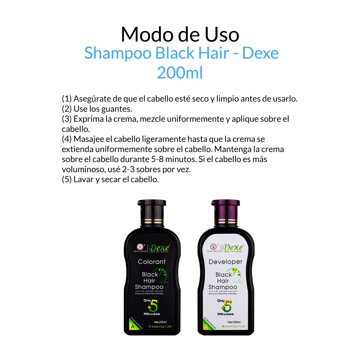 DEXE Shampoo - Black Hair 200ml