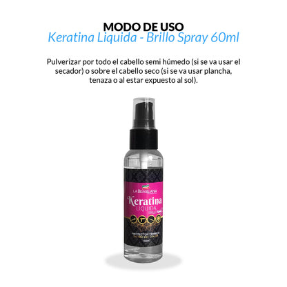 Keratina Liquida- Brillo Spray - La Brasiliana 60ml