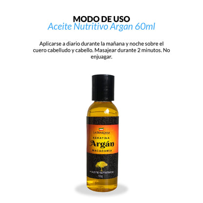 Aceite Nutritivo Argan - La Brasiliana 60g