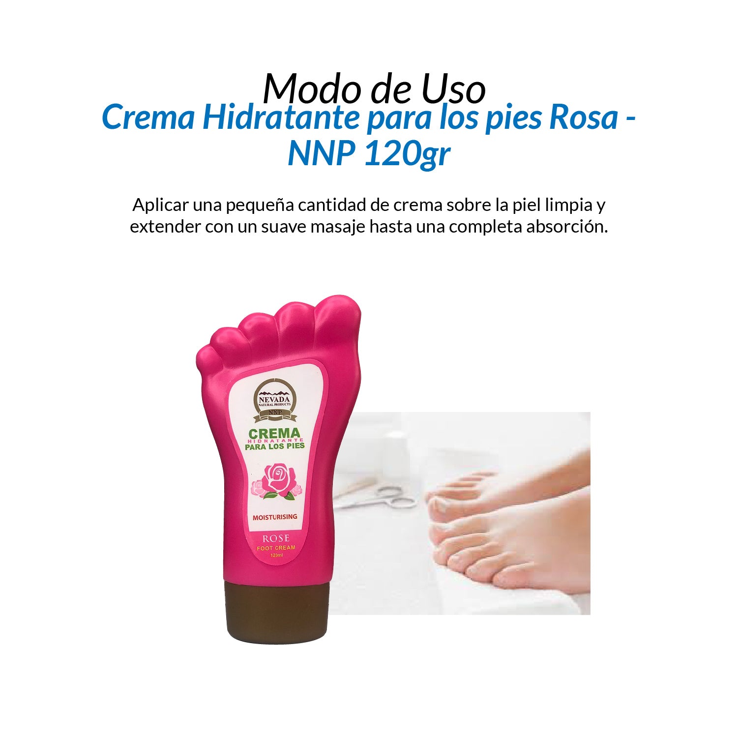 Crema Hidratante para los pies - Rosa 120ml