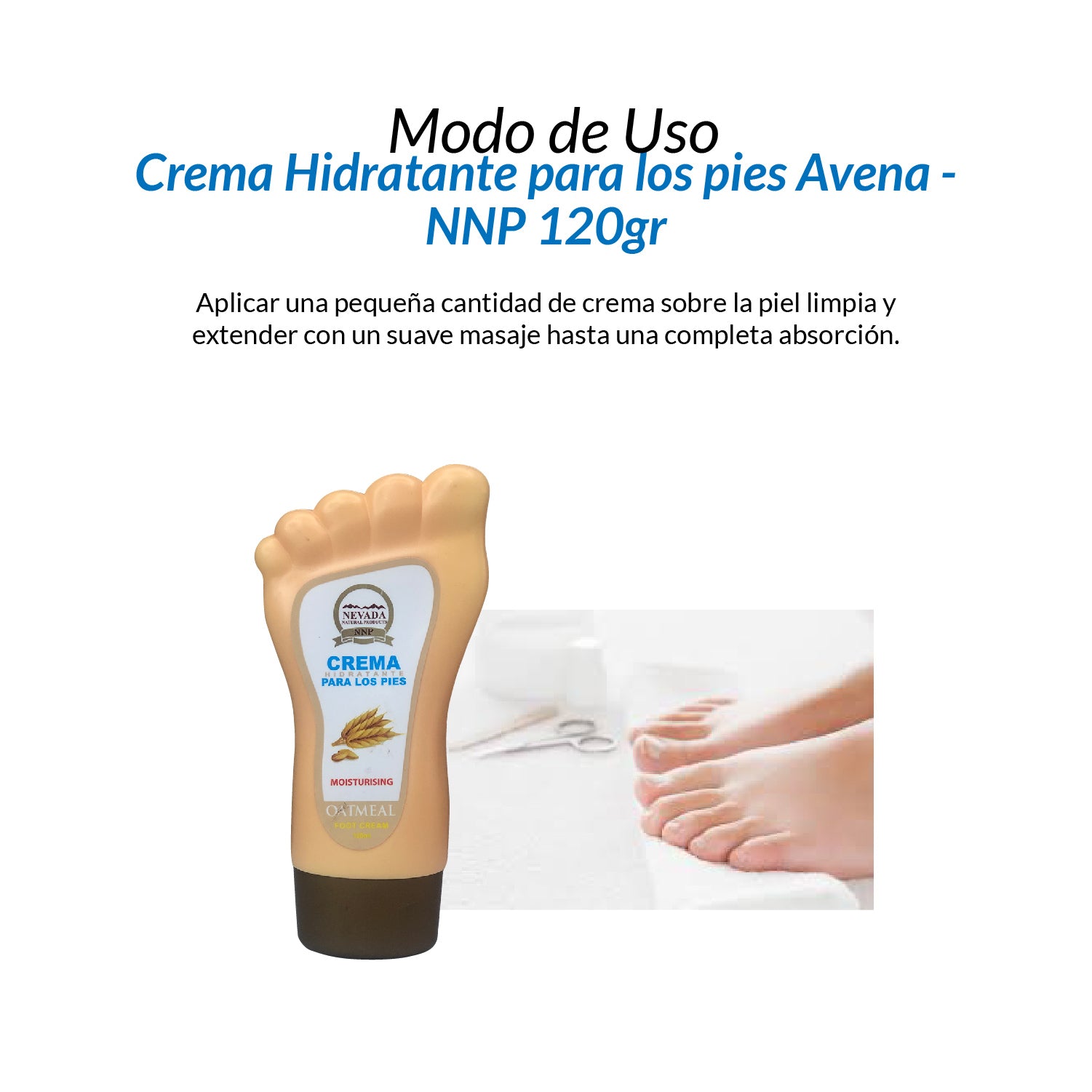Crema Hidratante para los pies - Avena 120ml