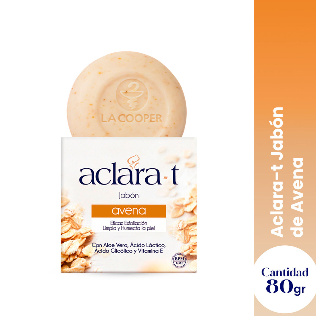 Jabón a base de Avena Aclara -T 80gr