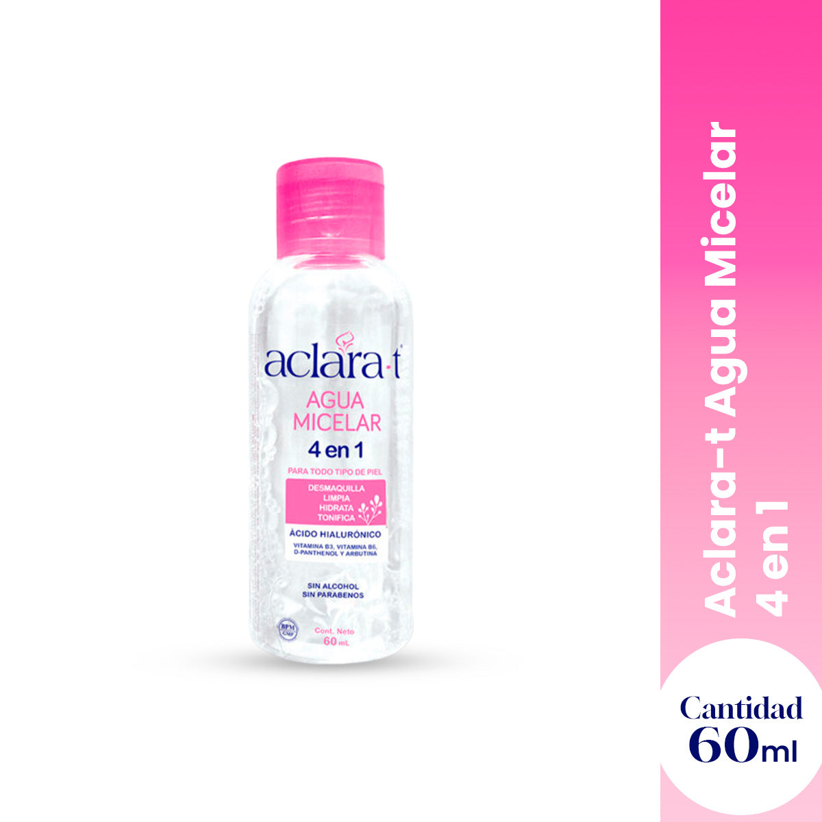 Agua Micelar 4EN1 Aclara-T 60 gr - LA COOPER