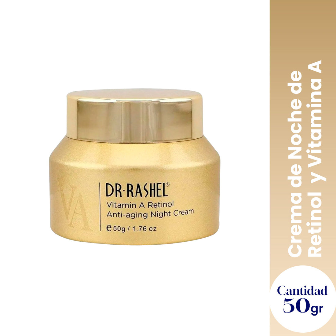 ¡LIQUIDACIÓN! Dr. Rashel Crema de Noche de Vitamina A con Retinol – Reafirmante – 50g