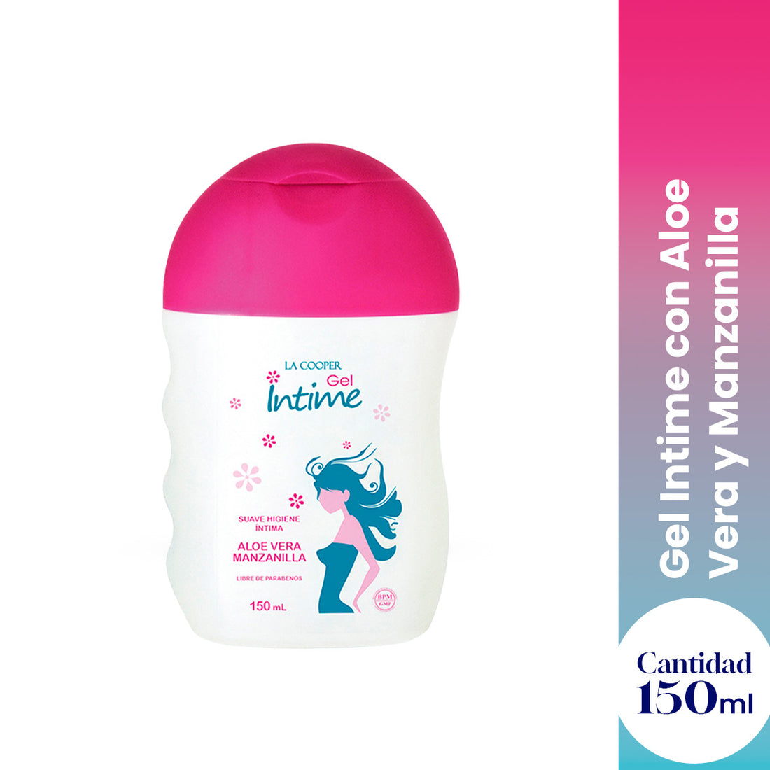 La Cooper Gel Íntimo – Cuidado Diario – Aloe Vera &amp; Manzanilla 150 ml