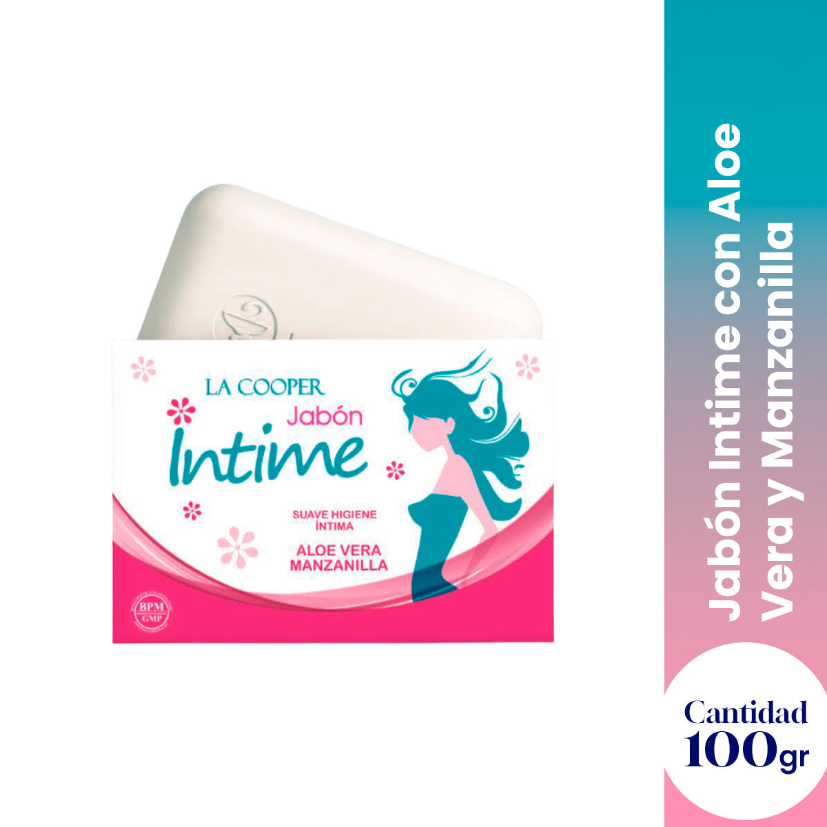 La Cooper Jabón Íntimo – Limpieza – Aloe Vera &amp; Manzanilla 100g