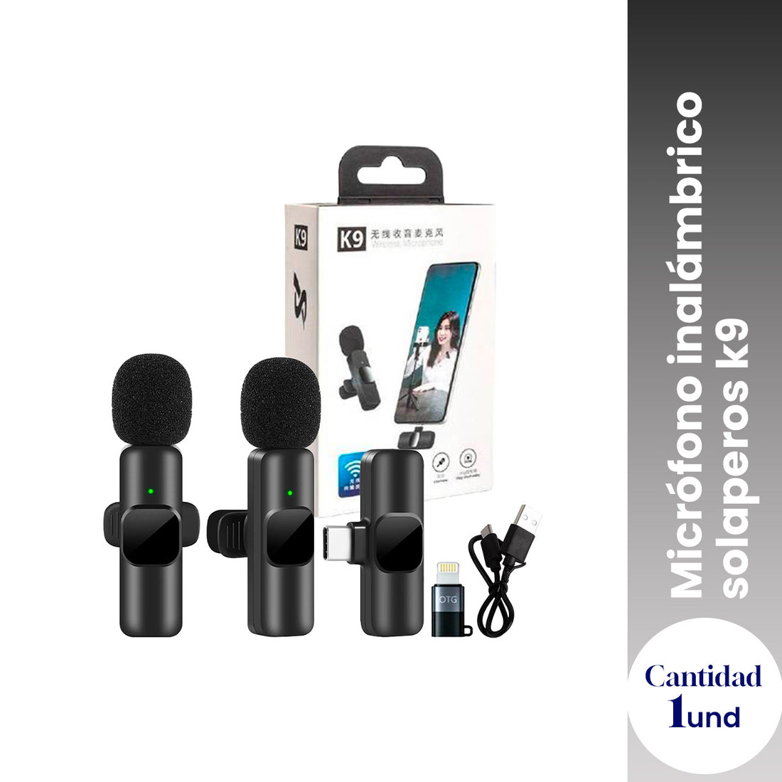 ¡liquidación! Micrófono inalámbrico solaperos k9