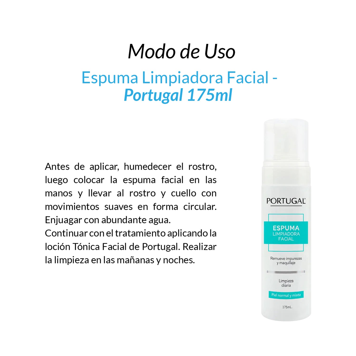 Espuma Limpiador Facial - Portugal 175ml – Importacionessumak