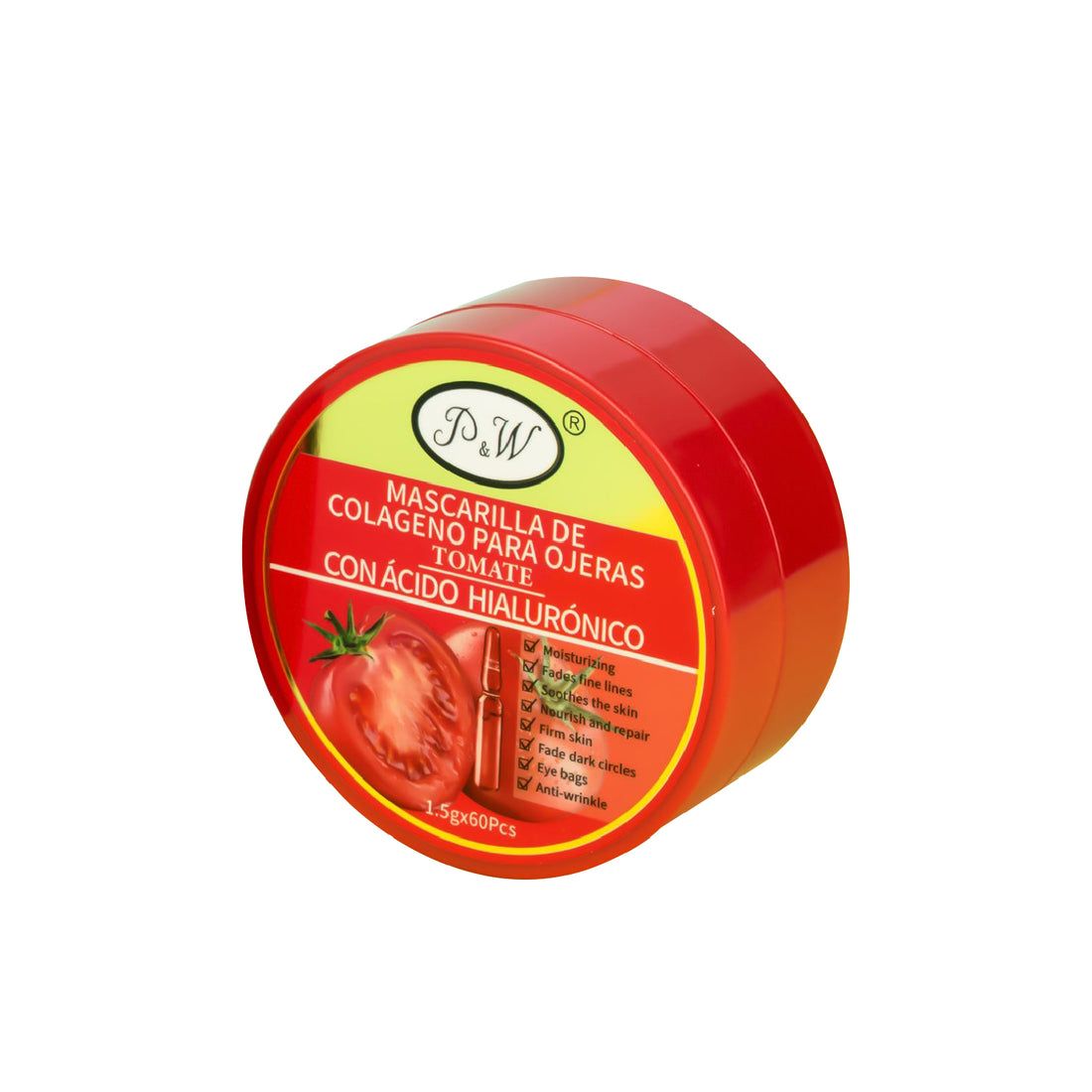 Mascarilla para ojeras de Tomate con Ácido Hialuronico - P&amp;W