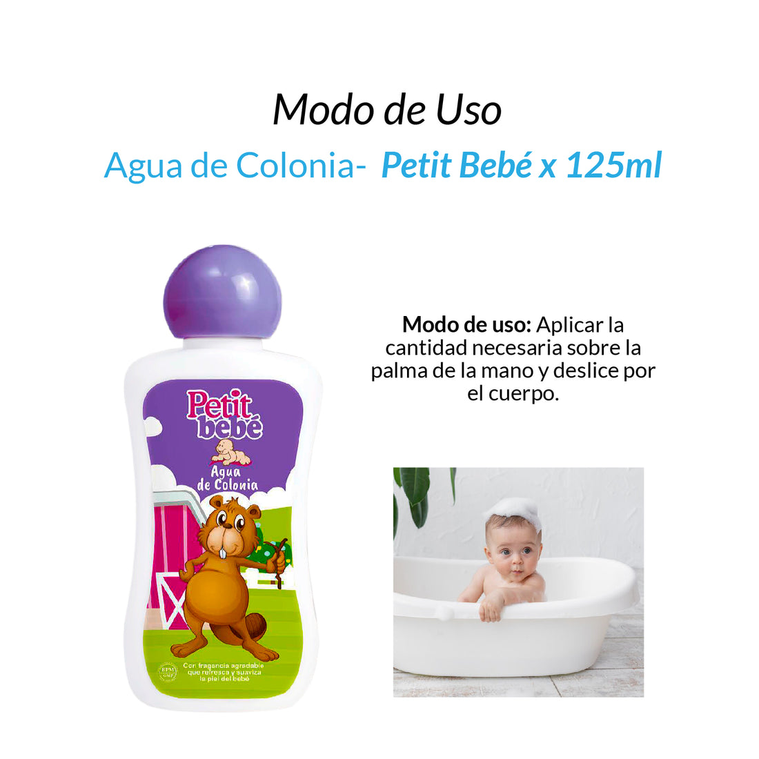 Agua de Colonia Petit Bebé x 125ml