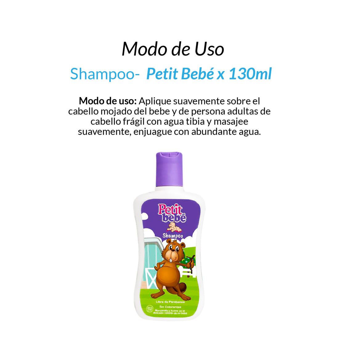 Shampoo Petit Bebé x 130ml