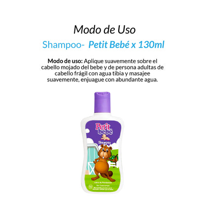 Shampoo Petit Bebé x 130ml