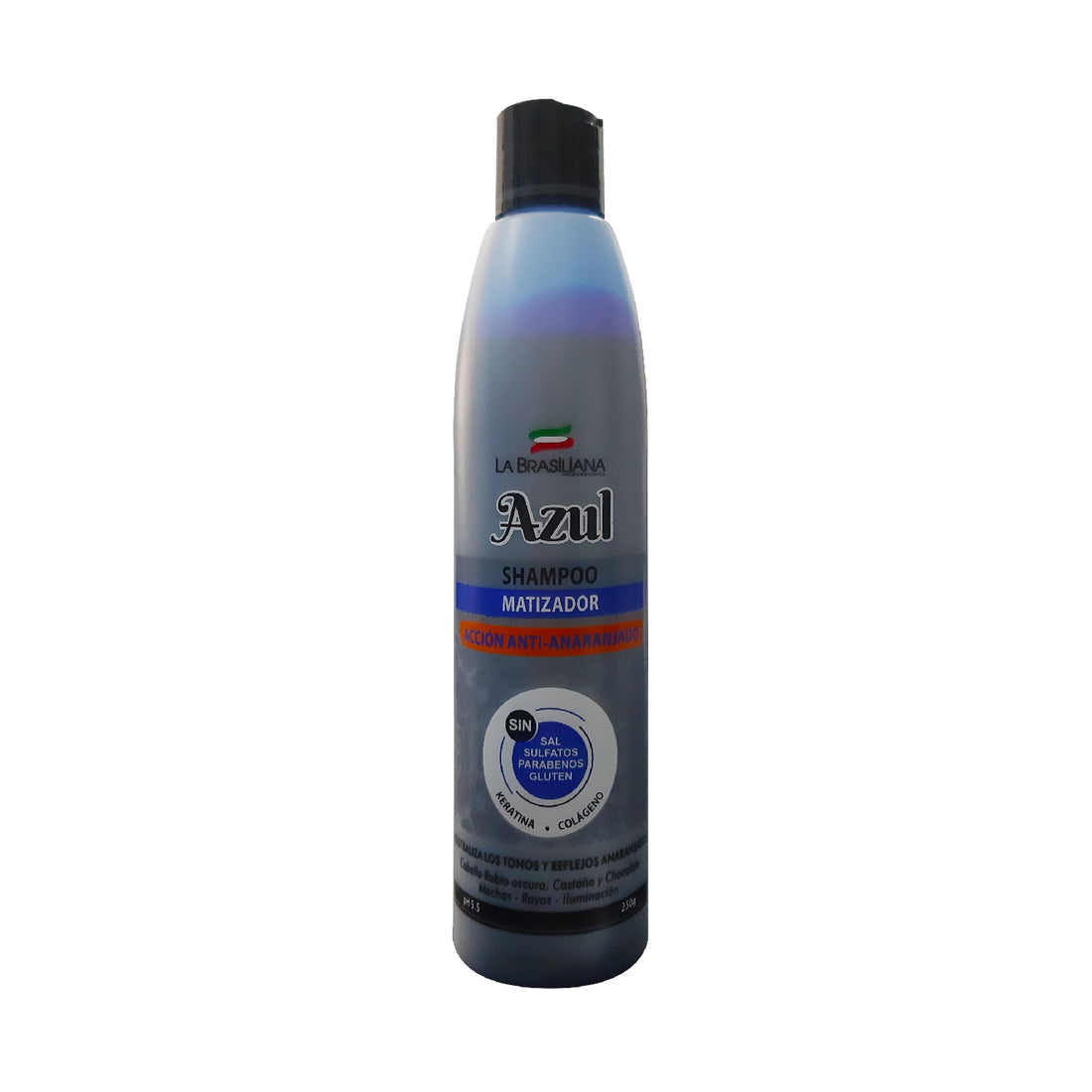 Shampoo Matizador Azul Acción Anti-Anaranjado - La Brasiliana x 250g