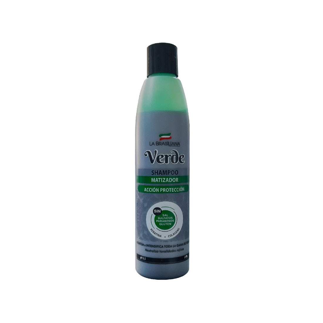 Shampoo Matizador Verde Acción Protección - La Brasiliana x 250g