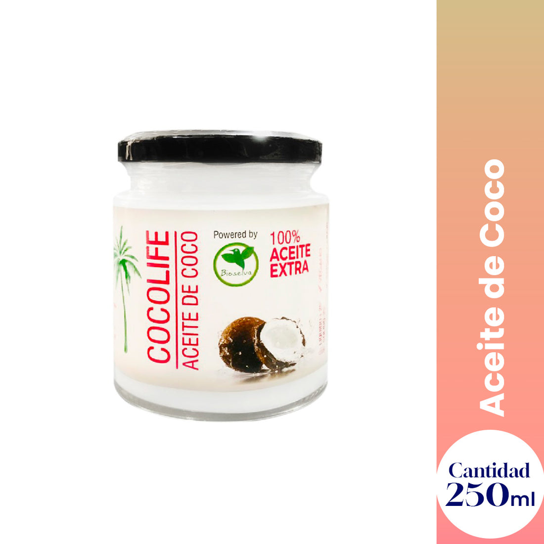 ¡liquidación! Coco Life - Aceite de Coco x 250 ml