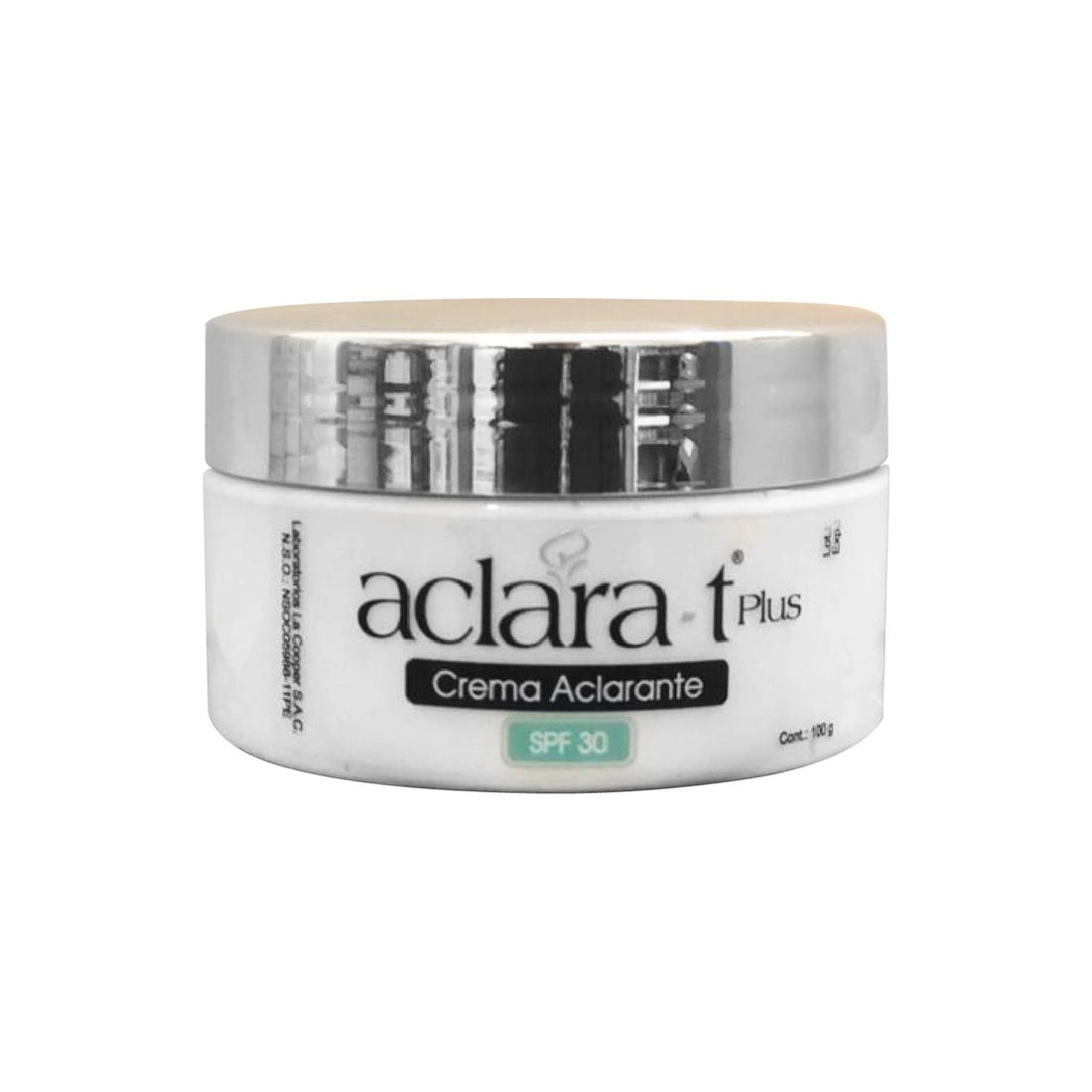 Aclara-T Plus Crema Aclarante Facial – Protección Solar Regeneración – SPF 30 100g