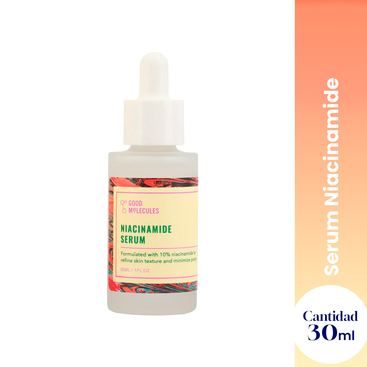 Good Molecules Suero Facial – Control de Poros – Niacinamide 10% – 30ml