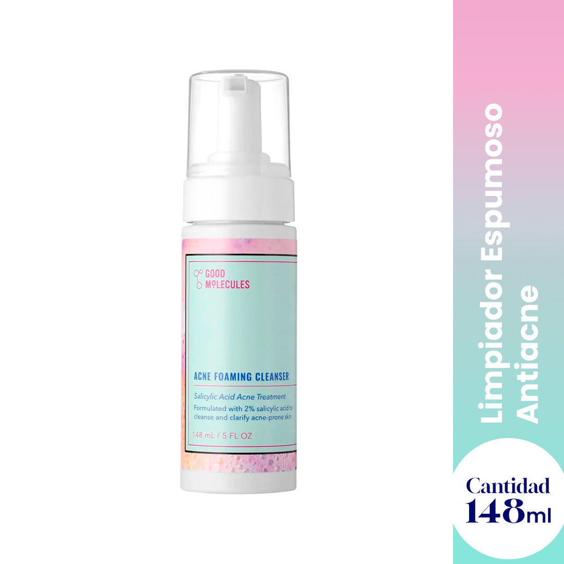 Limpiador Espumoso Antiacne - Good Molecules 148ml