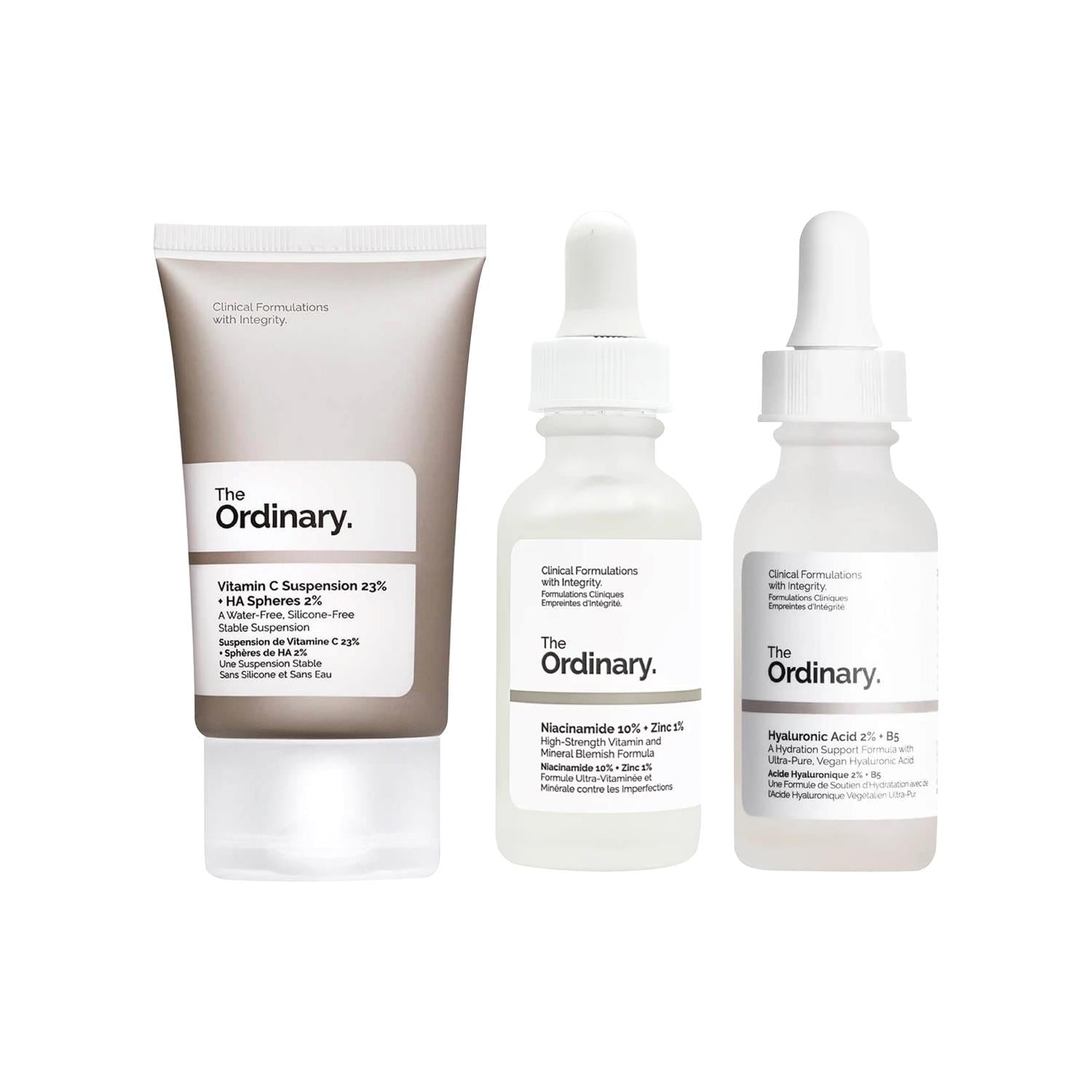 Vitamina C 23% 30ml + Niacinamide + Hyaluronic 60ml The Ordinary