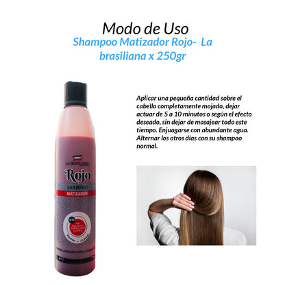 Shampoo Matizador Rojo - La Brasiliana 250gr