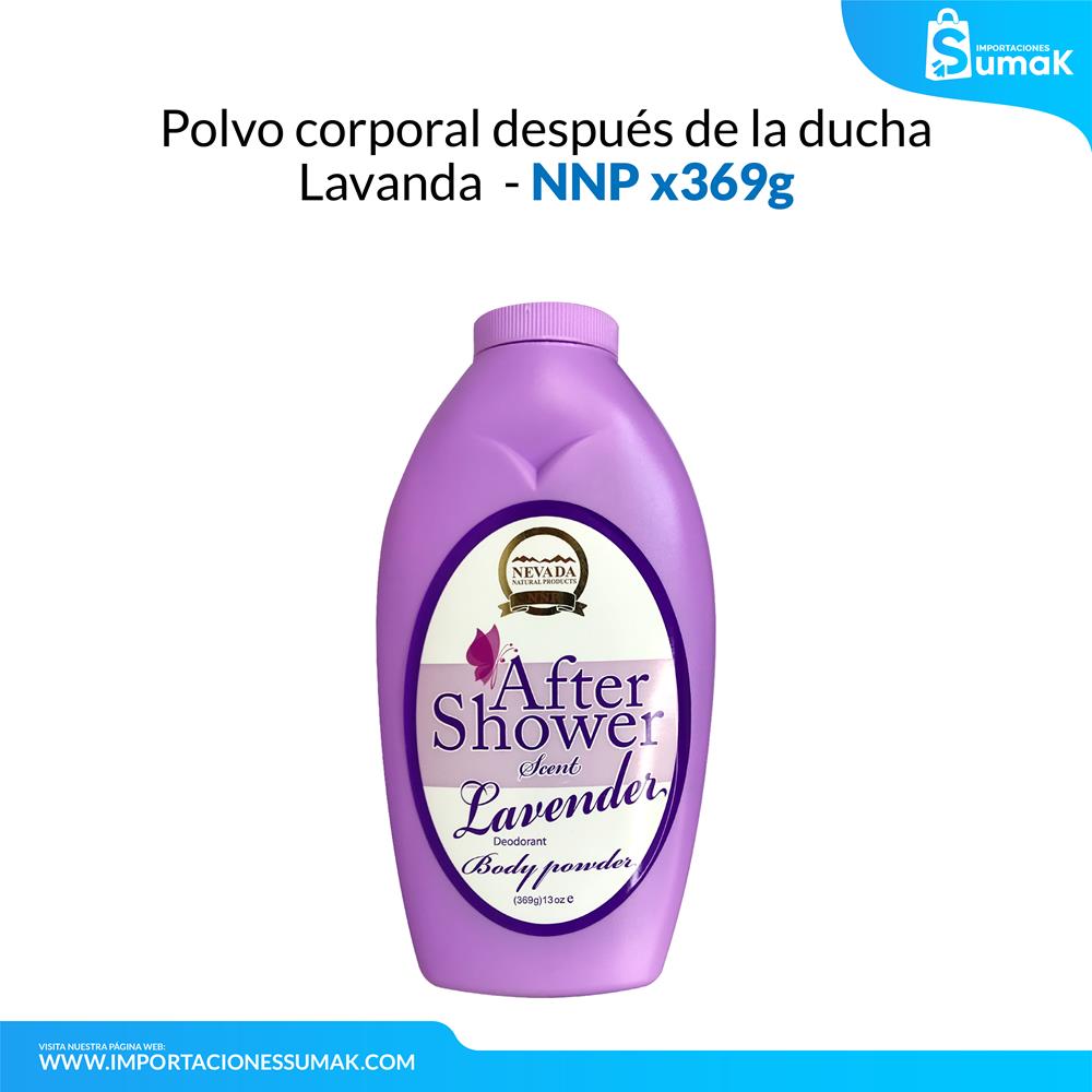 Polvo corporal después de la ducha Lavanda - NNP 369gr