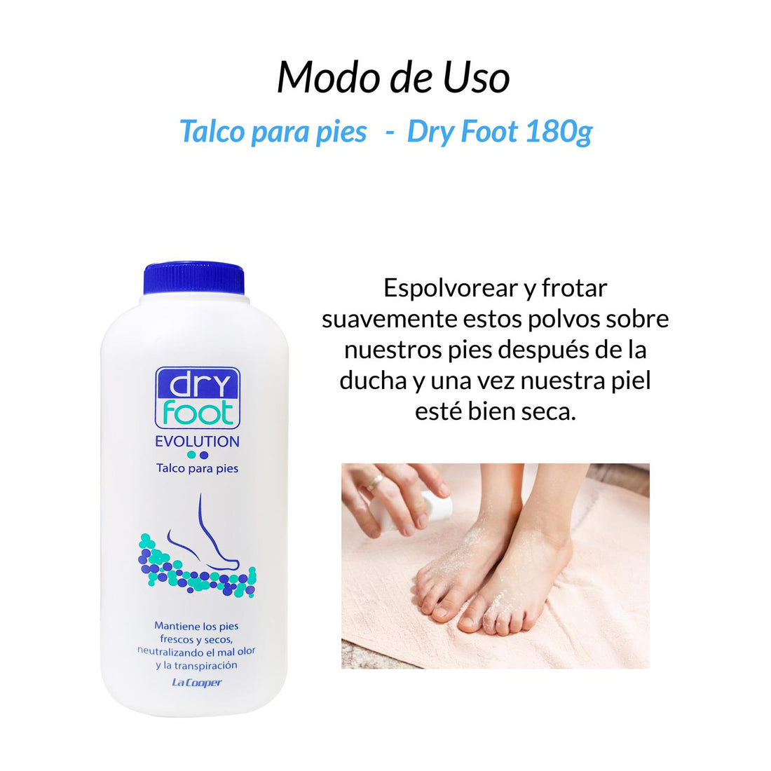 Talco para pies - Dry Foot 180g