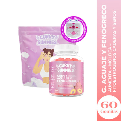 Suplemento Aguaje en Gomitas - Curvy Gummies + REGALO PORTA GOMITAS