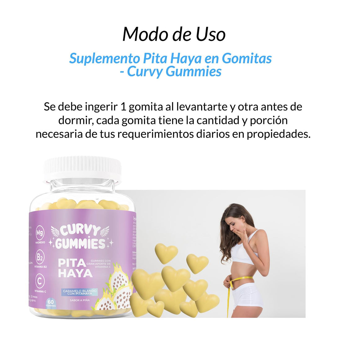 Suplemento Pita Haya Gomitas + Crema Thermogénesis Tapa roja Lipo Cream