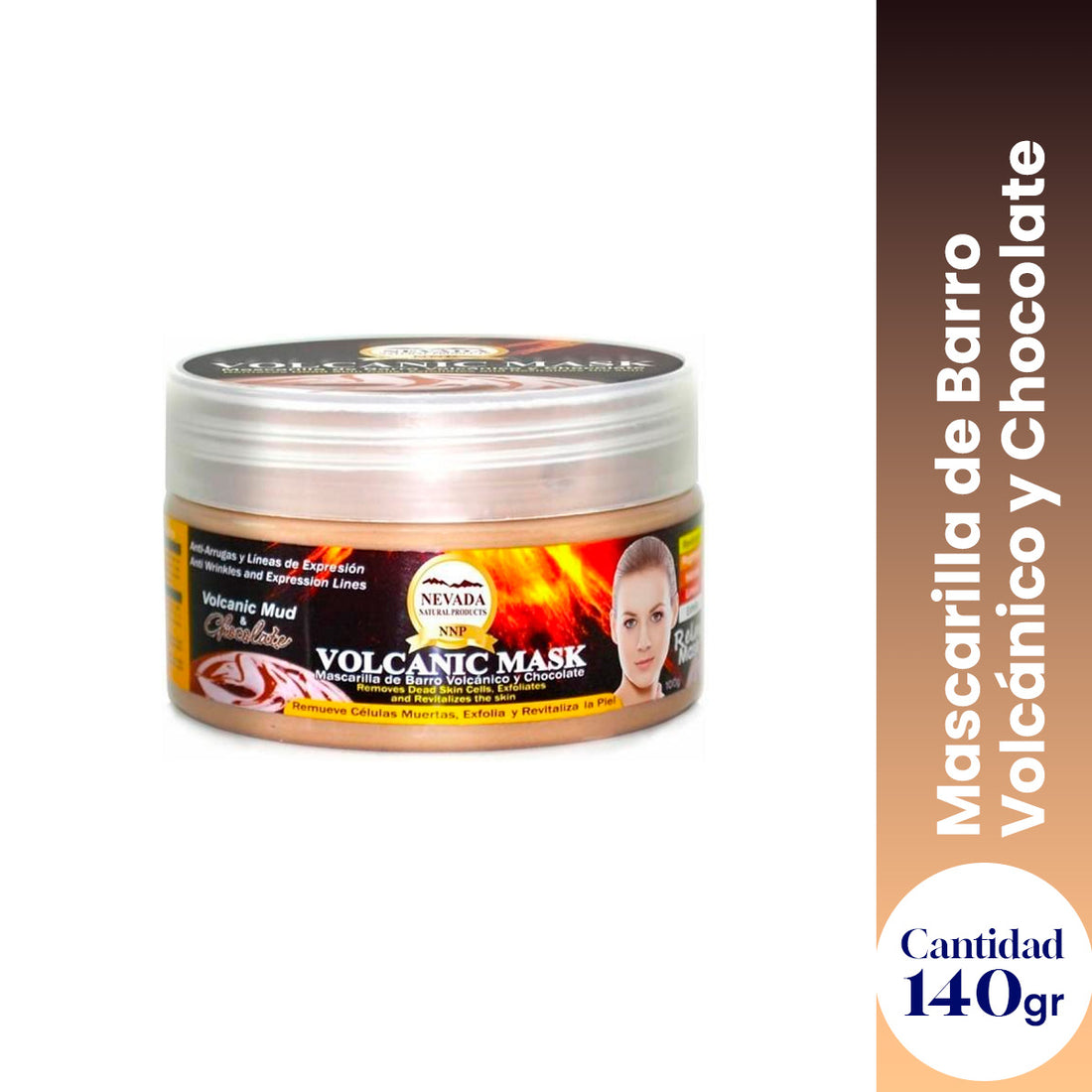 ¡LIQUIDACIÓN! Mascarilla barro volcánico y chocolate 140g - Nevada