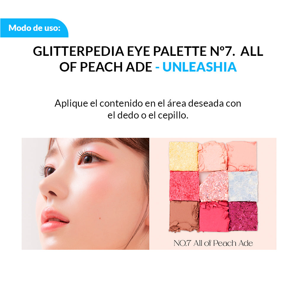 Glitterpedia Eye Palette UNLEASHIA - Nº7 All of Peach Ade