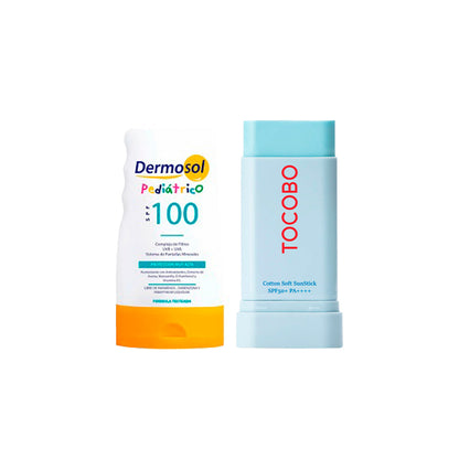 Barra Solar SPF 50+++ 19Gr + Crema Pediatrico 100 SPF 60Gr