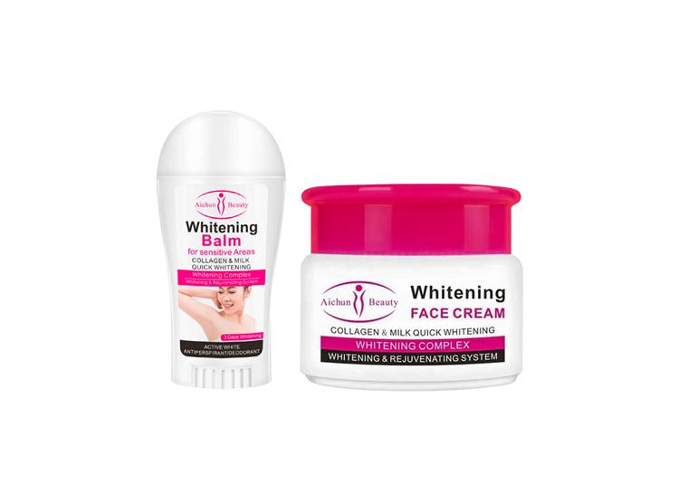 Crema Facial Blanqueadora 80ml + Desodorante Blanqueador 50ml