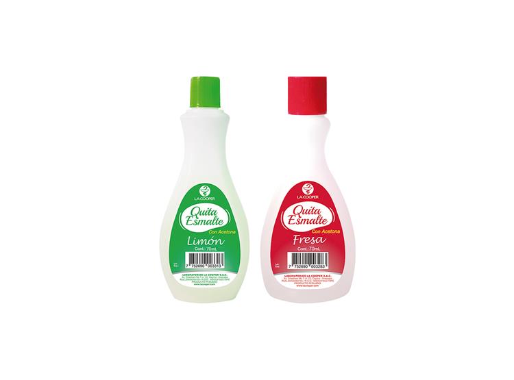 Quita Esmalte Limón 70ml + Quita Esmalte Fresa 70ml