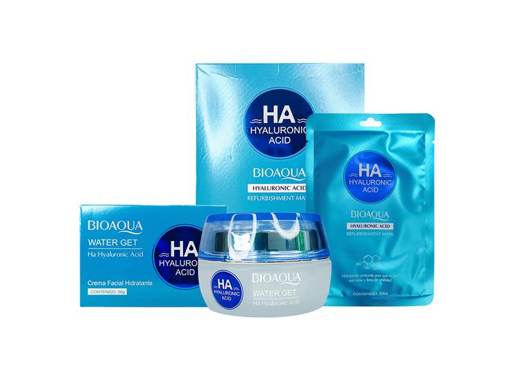 Ha Hyaluronic Acid mask 30ml + Water Get Ha Hyaluronic Acid 50Gr Bioaqua